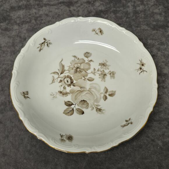 Mitterteich Bavaria Charming Barbara Salad Dessert Floral Design Plate 10153 66 - Picture 7 of 7